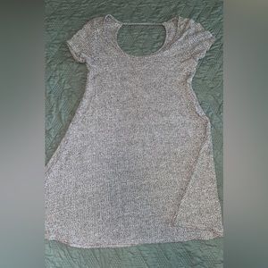 Gray Vanity tshirt cutout dress